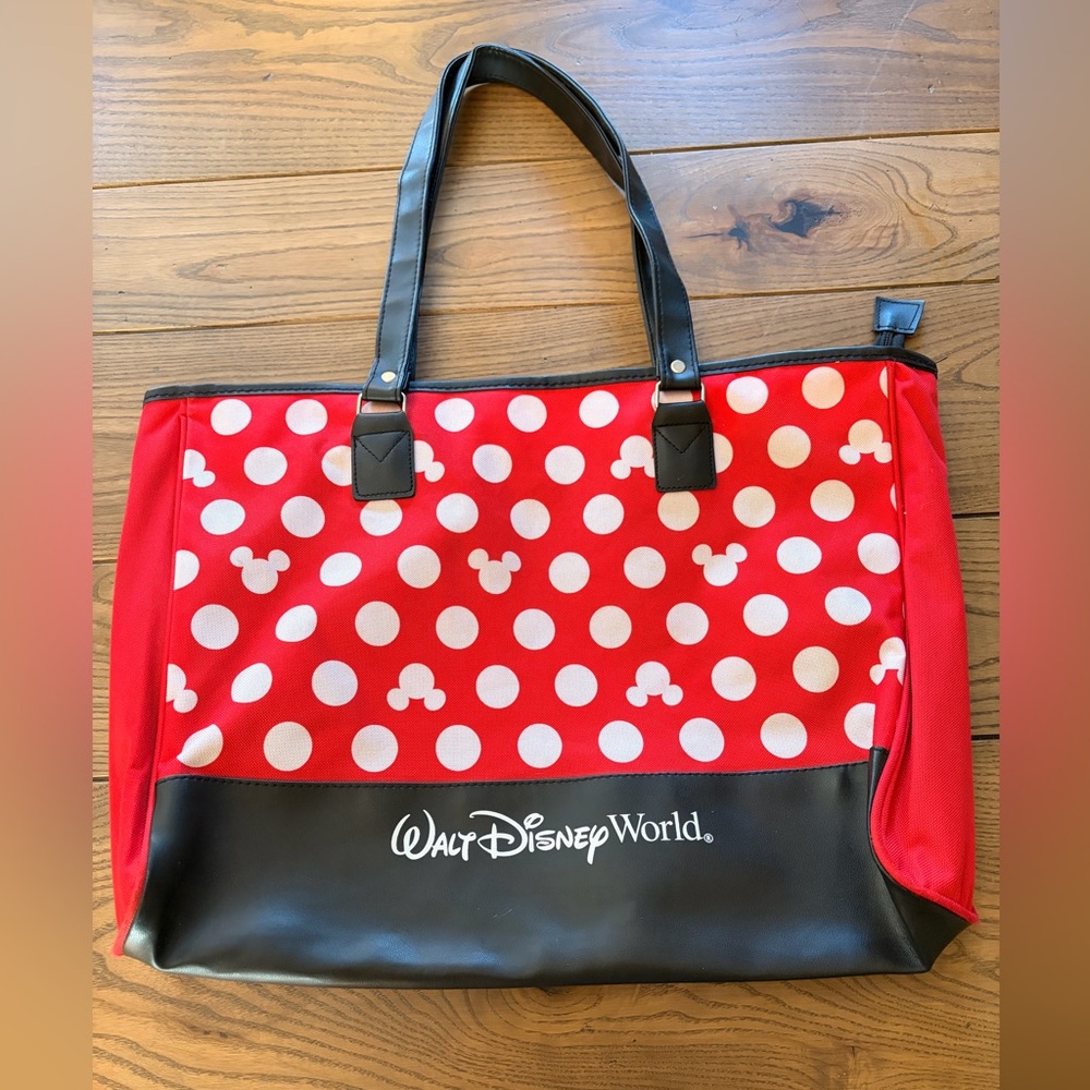 Disney Red and White Polka Dot Tote